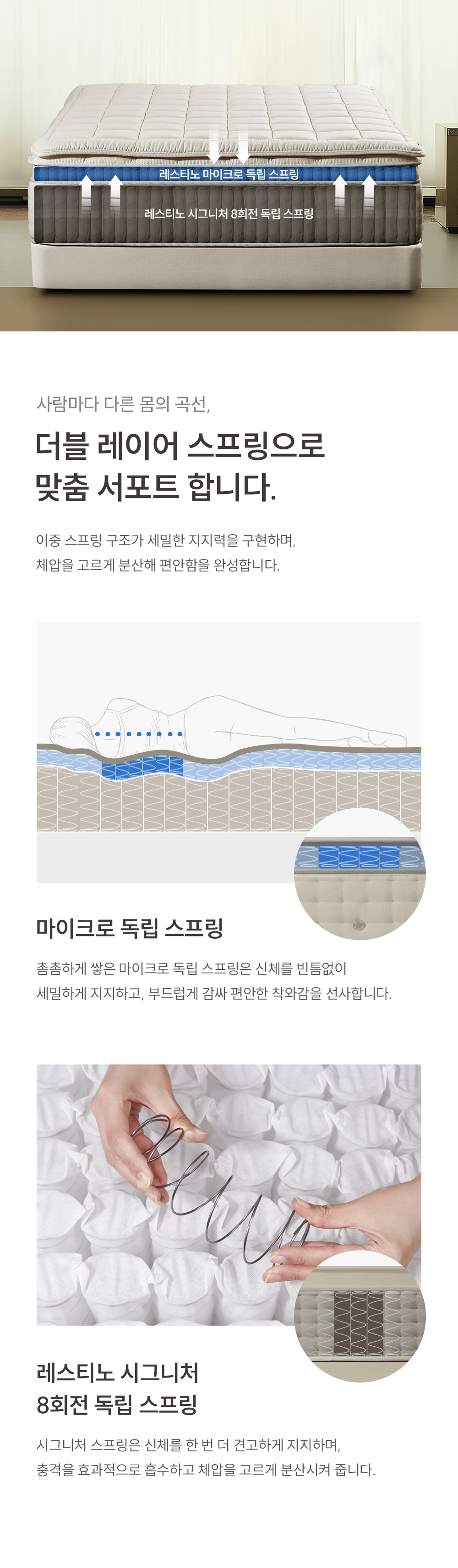 쿠쿠 CRM-F01HPSQ 레스티노 매트리스 상세이미지 4